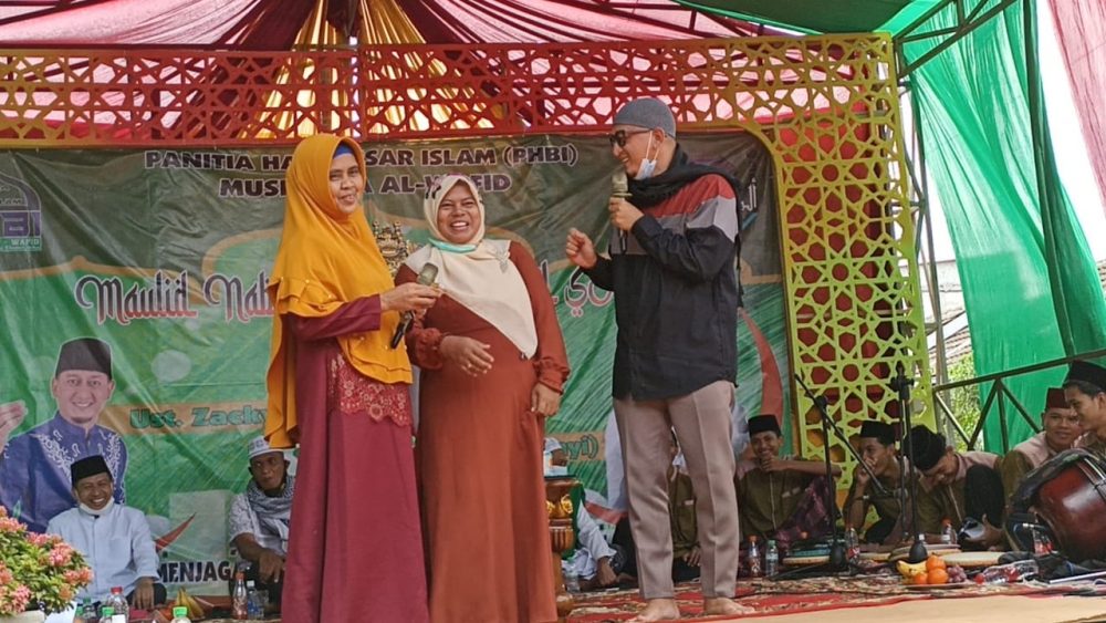 Perayaan Maulid Nabi Muhammad oleh KOMBES Cikarang, Senin (29/11/2021)/Andy Sagita