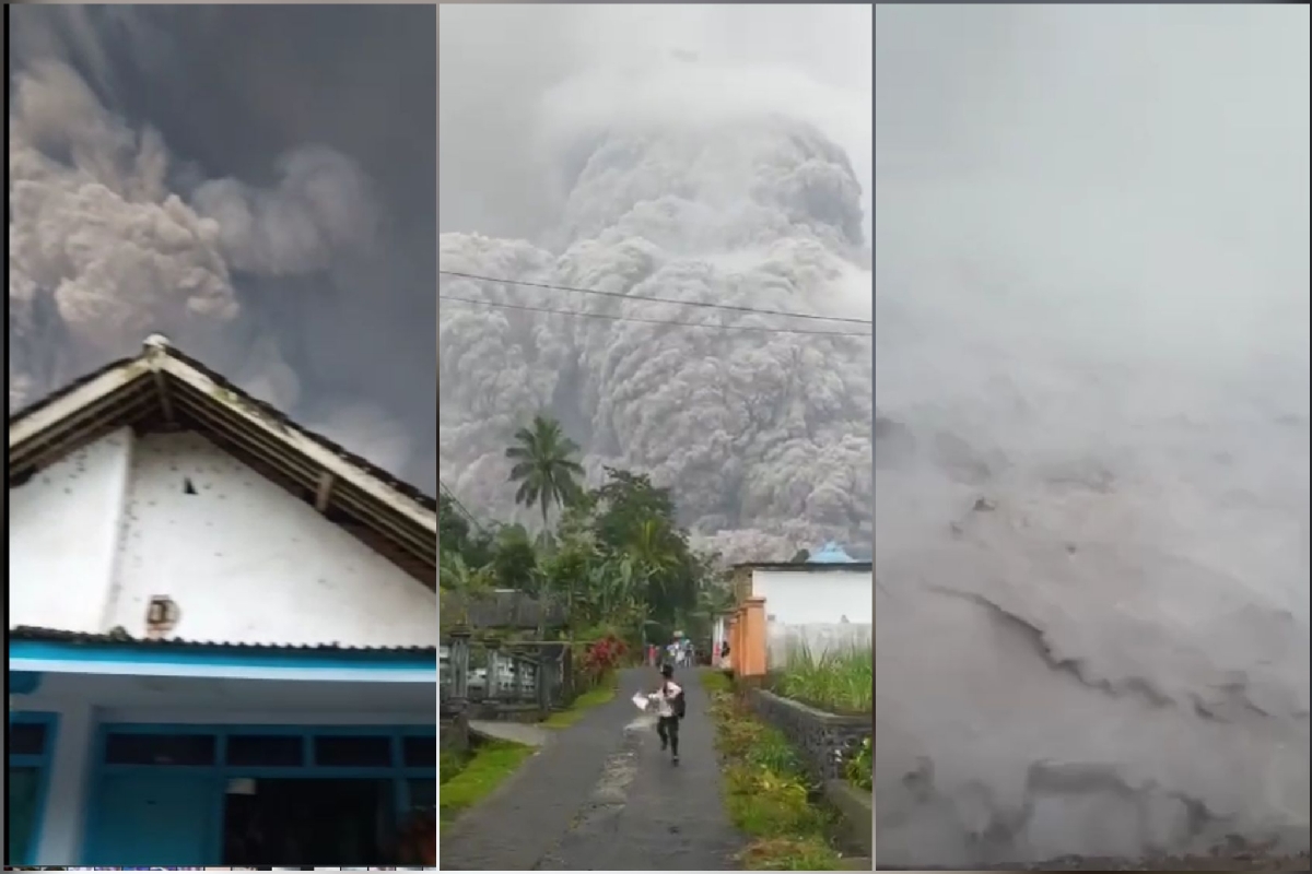 Gunung Semeru Meletus, Warga Lumajang Mengungsi