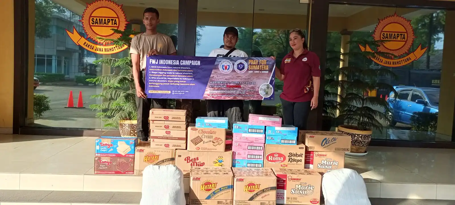 Perduli Bencana Sumatera, FWJI Salurkan Bantuan Melalui Baharkam Polri