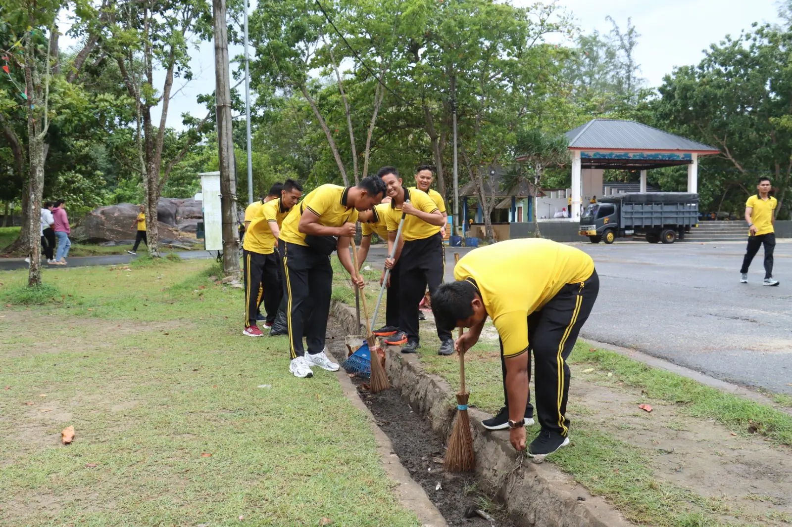 Polres Belitung Laksanakan Kurve di Pantai Wisata Tanjung Pendam
