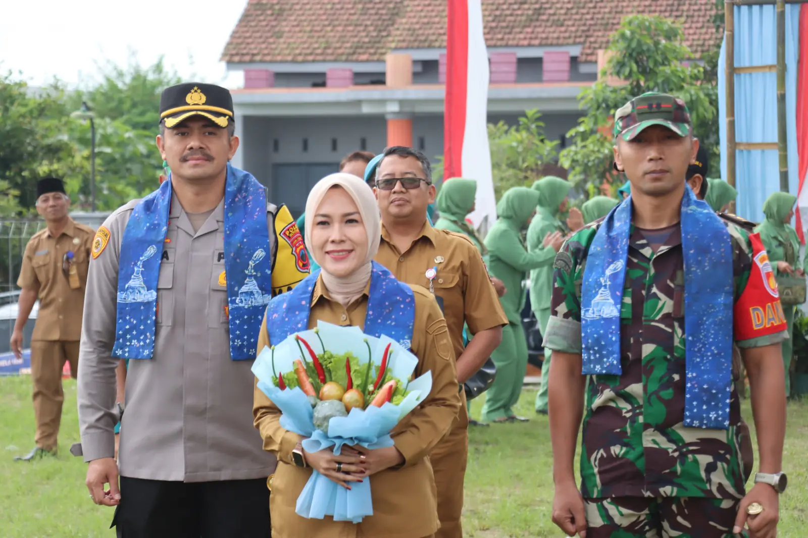 Kapolres Boyolali Hadiri Upacara Pembukaan TMMD Sengkuyung Tahap I di Lapangan Pancasila Cepogo