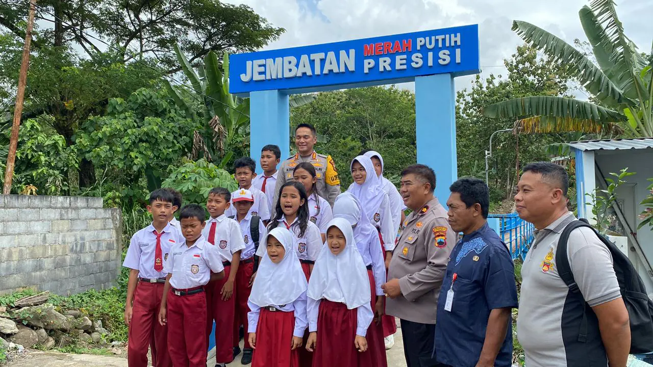 Jembatan Merah Putih Presisi Rampung, Polrestabes Semarang Pastikan Manfaat bagi 500 KK